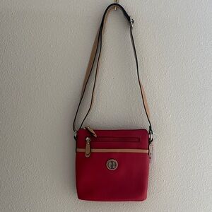 Giani Bernini Red Faux Leather Shoulder/Cross Body Bag - New withTags